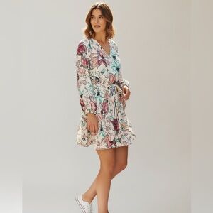 Baltic Born Tally floral mini dress with belt large